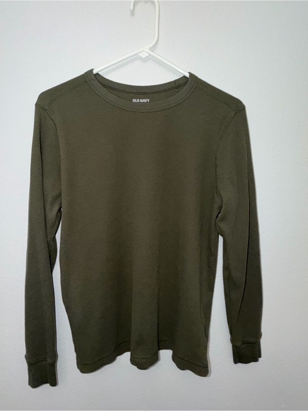 Old Navy Men's Long Sleeve Thermal Shirt - Olive Green
